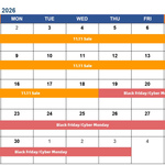 アリエクスプレス 2026年11月のセール予定